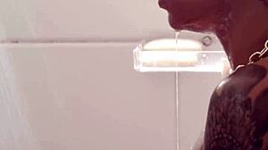 tattooed brazilian amateur slut slurps cock in bikini heels