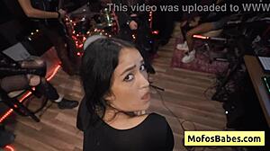 nia bleu sucks brett maker's monster backstage till he explodes fast