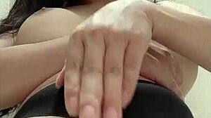 Sexy Ladyboy Blasts Hot Juicy Cumshot Everywhere!