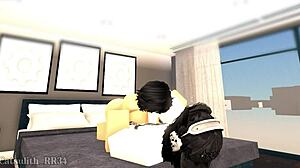 Quick room fuck doggystyle blowjob missionary bang!