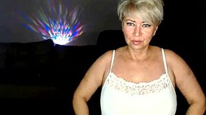 Aimee Paradise milf whore spreads shaved pussy lips flashing big natural tits