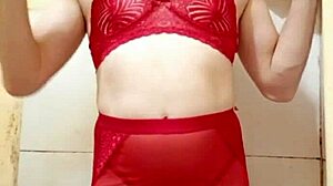 cdzinha in lingerie flashes miniskirt transsexual panties crossdressing