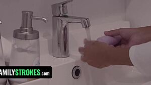 Lustful stepdaughter lets stepdaddy pound wet pussy hard!