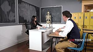 uhh valentina nappi teaches italian classroom sex lesson...