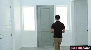 Hime Marie Begs Birthday Boy and Son to Cumshot Her Petite Face!