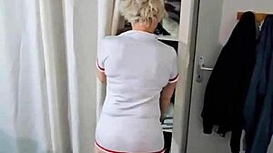 Halloween Uniform Milf Lingerie Panties Tease Compilation Part 1