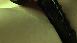 crystal white bends over tight pussy dildo anal orgasm