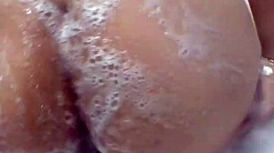wife's huge ass bubbles in jacuzzi tub