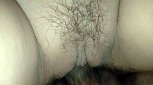 amateur wet tight pussy creampie spread clit licking closeup