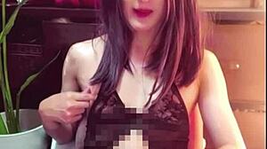 black long hair ladyboy jerks off quiet public toilet