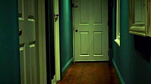 Sexy curvy college girl next door fucks dildo deep in forest