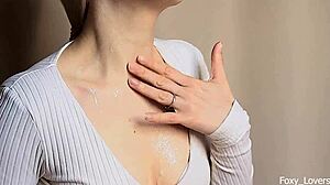 Blonde Babe's Face Sprayed Huge Cumshot After Ignoring Him