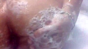 wife's huge ass bubbles in jacuzzi tub