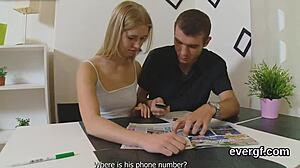 broke dude sells ex-gf to flirty pal for rough threesome cash