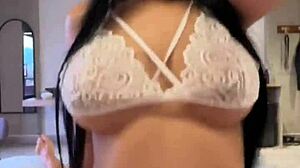 backstage i'm fucking hot latina model's big tits pussy pov vertical ride