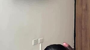 Cute Latina Brunette Slurps Stepbro's Monster BBC in Sloppy Creampie Blowjob