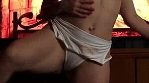 Hot Milf Rips Clothes Masturbates Shaved Pussy Orgasm in POV