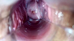 Pulsating Vagina Orgasm Speculum Deep Inside Dripping Wet