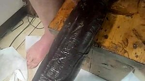 Huge Hankeys Toys Triple Anal Penetration Stretches Solo