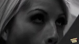 Girlfriend in Pink Stockings Teases Titty Fuck Lover!