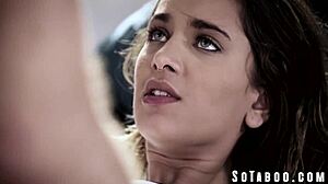 Uma Jade Lesbian Stepsis Converted by Ignorant Guy's Big Cock Ride Lick