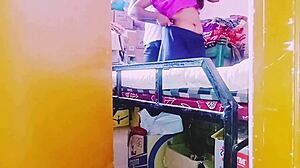 Desi bhabhi, why fuck storekeeper with those dirty telugu whispers?