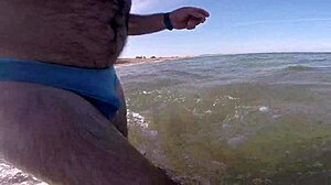 tio drops pants beachside milf tease