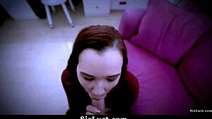 Stepbro's prank turns porno night wild as april rides his monster cock cowgirl style!