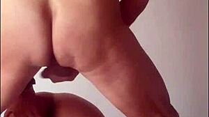 beautiful housewife's big pussy lips fucked hard doggystyle slow motion