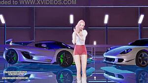 Mmd Exid Pink Hot Ahri Seraphine Akali Kpop Dance Hentai Lol Kda!