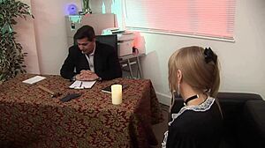 caroline de lys french maid anal plowed gaping cowgirl heels