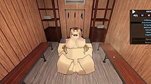 roblox and kitten dominated hard in bed 😈💦