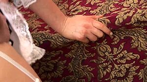 caroline de lys french maid anal plowed gaping cowgirl heels