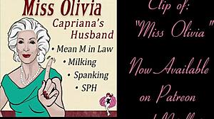 miss olivia mean mommy-in-law spanks milks humiliates tiny dick!