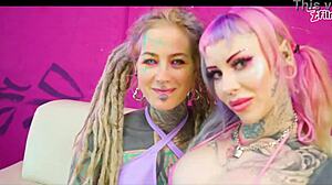 heavily tattooed anuskatzz rams crazy anal toys in aussie bimbo