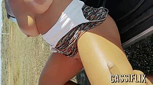 Latina Provokes Hot Black Stud's Monster Cock Into Raging Street Car Anal Pounding Till Ass Overflowing Cum!