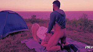 he massages then jerks off for massive outdoor cumshot