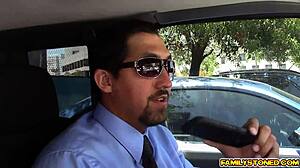 i watch stepdad juan lick lucy doll's tits then finger her tight