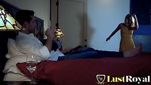 Horny Blonde Wife Shaved Pussy Hard Fuck!