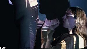 wanna see my little stepsis take double facial cum blast??