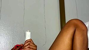 Teasing my wet pussy edges while best friend watches