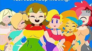 Minus8 hentai lesbians workout in leggings 👙💦