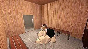 roblox and kitten dominated hard in bed 😈💦