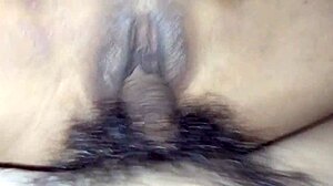 creampie floods virgin girl's wet pussy until dripping