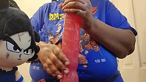 BIG TITS BBW FUCKS MONSTER BBC DILDO