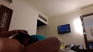 we fucked hard in hotel and i licked her pussy clean