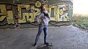 Violeta Revels in Her Proud Public Puddle Moment