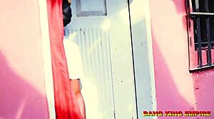 he dives into hardcore bathroom pounding her sweet elastic wet pussy doggystyle