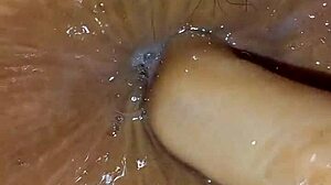 Shaved Teen Asshole Squirts During Hard Anal Insertion Exam!