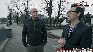 naive german blonde teen dragged off street for mmf threesome